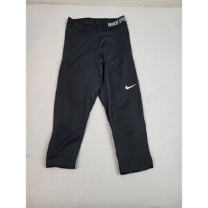 Nike Pro Combat Pants Women Small Black Dri-Fit Core Compression Training Tights